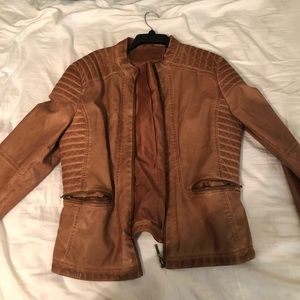 Faux leather jacket